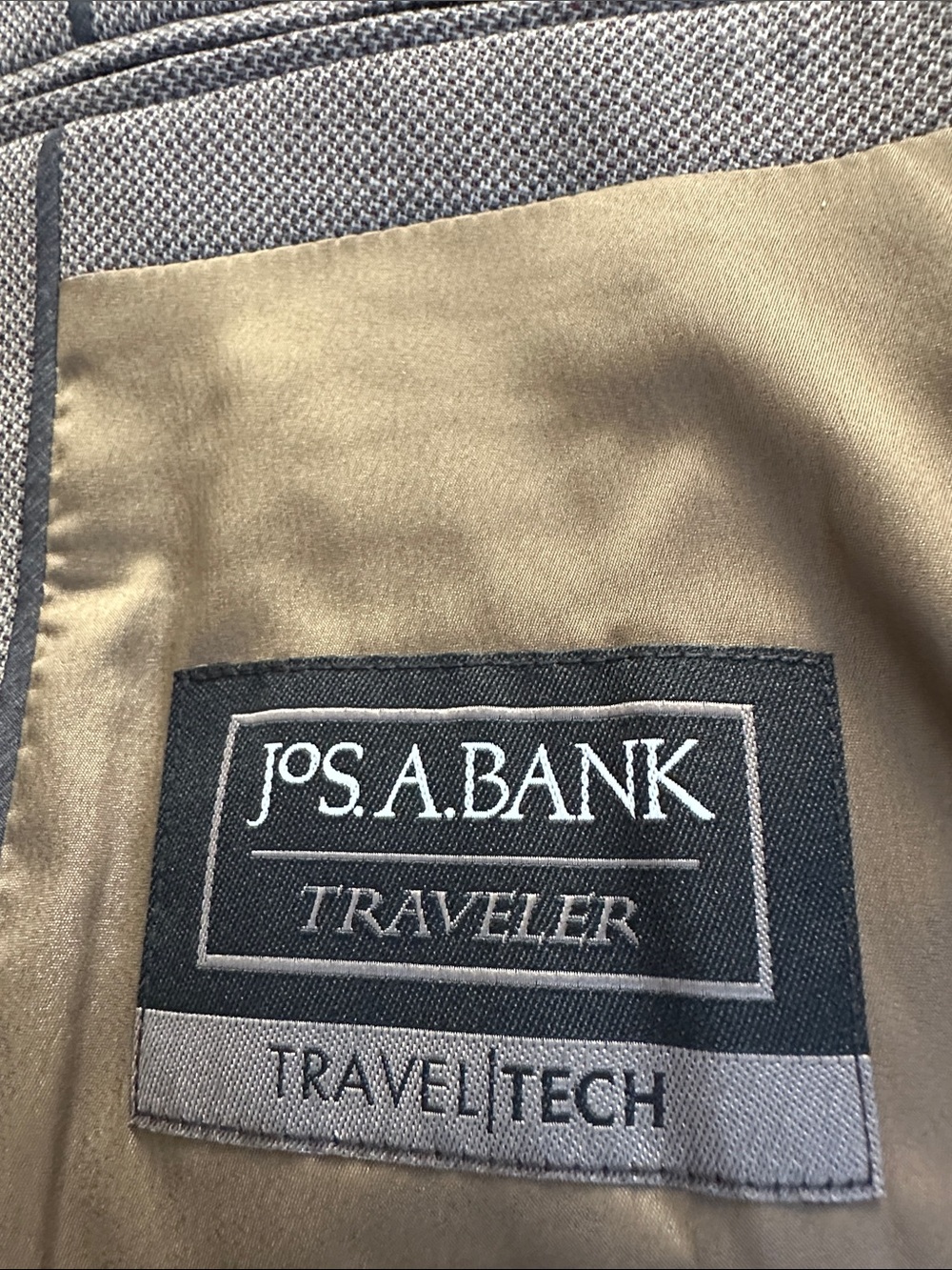 Jos A Bank 38S Travel Tek Sport Coat. Tailored fit - Picture 12 of 14